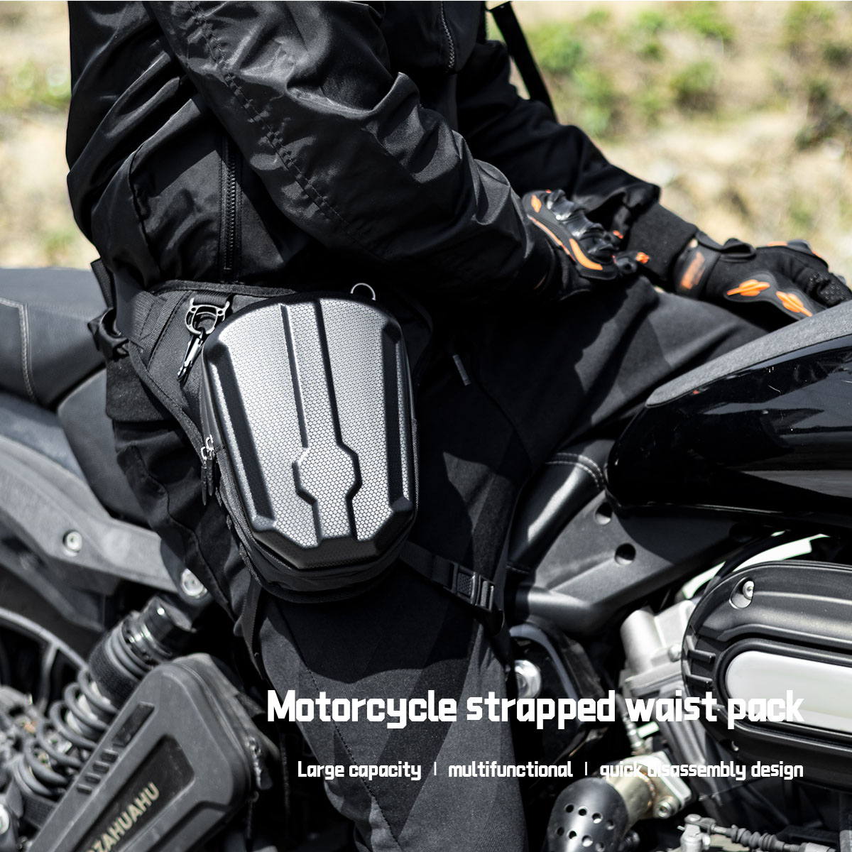Motorcycle Gear Wardrobe - Motorcycle Leg Bag Waterproof Riding Motorbike