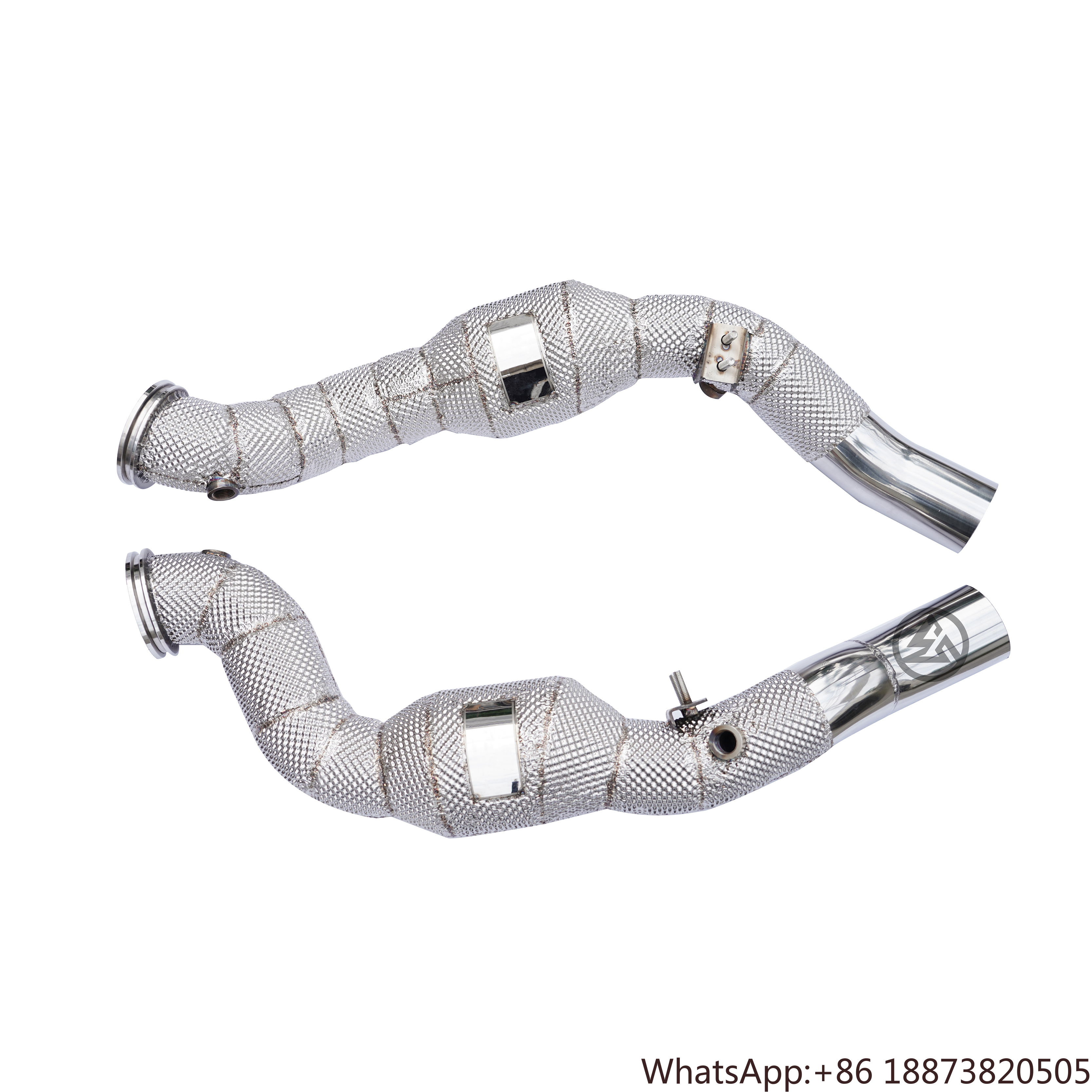 Exhaust Wrap Titanium - Hot Heat Wrapped Sport Downpipes for