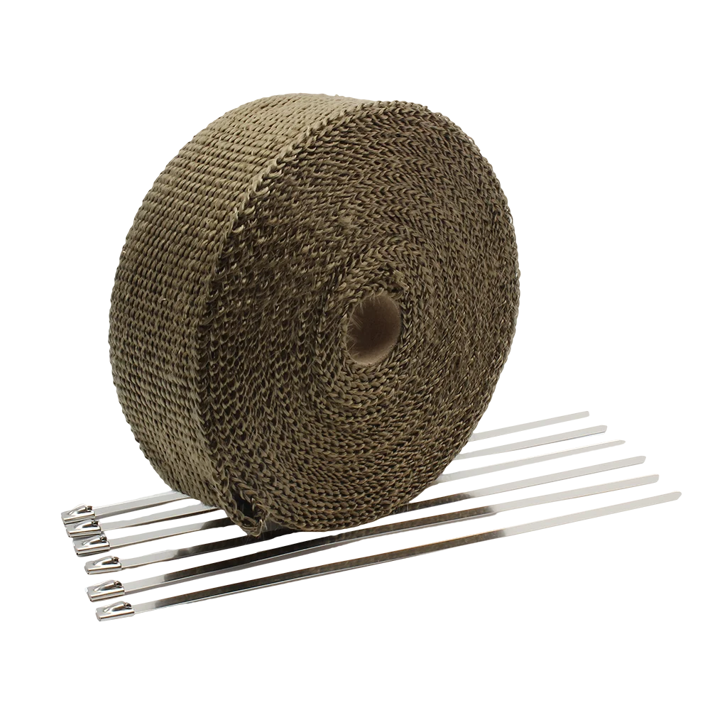 Motorcycle Exhaust Thermal Tap - Exhaust Wrap Titanium recension och pris