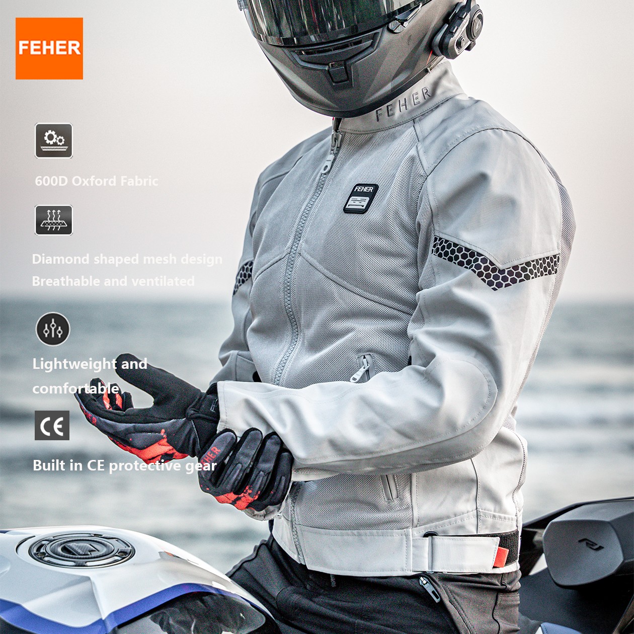 FEHER Men's Motorcycle Jacket  - Gearx Motorcycle Jacket recension och pris