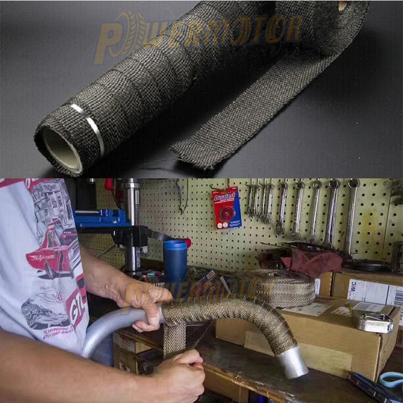 Enduro Motorcycle Muffler Exha - Exhaust Wrap Titanium recension och pris
