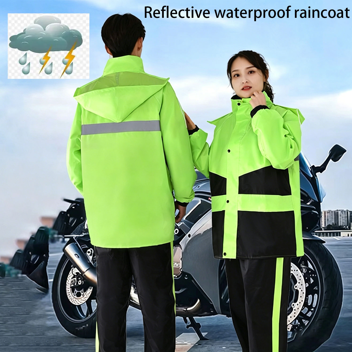Motorcycle Raincoat Suits Men  - Gearx Motorcycle Jacket recension och pris
