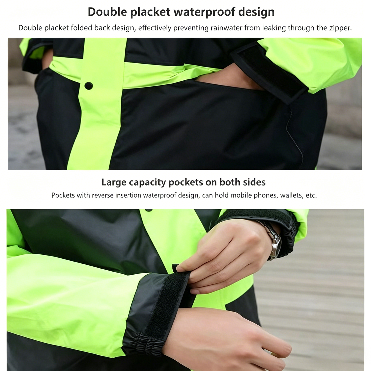 Motorcycle Raincoat Suits Men  - Gearx Motorcycle Jacket recension och pris