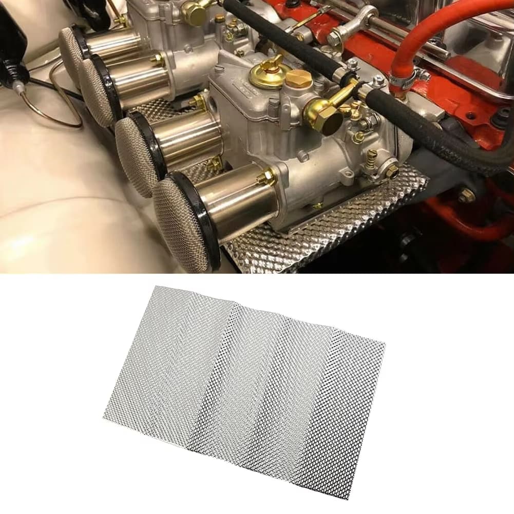 1PC Car Embossed Aluminum Heat - Exhaust Wrap Titanium recension och pris