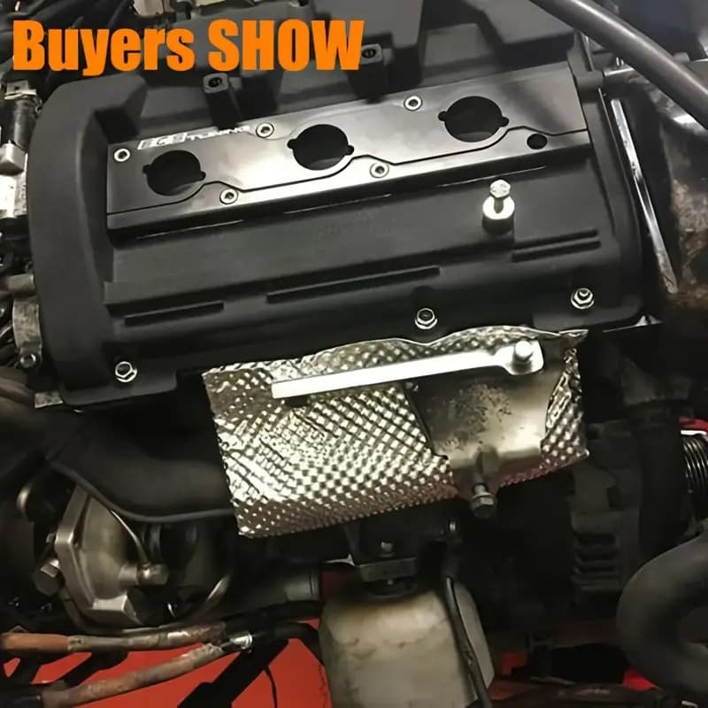 1PC Car Embossed Aluminum Heat - Exhaust Wrap Titanium recension och pris