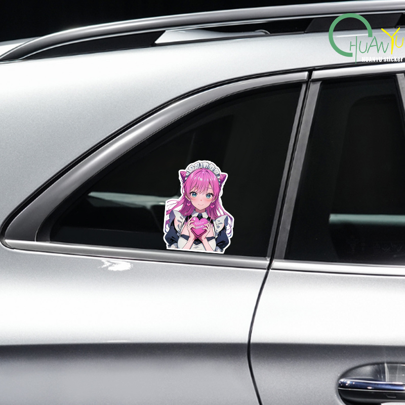 JDM Cute Girl Anime Car Sticke - Motorcycle Gear Hub recension och pris