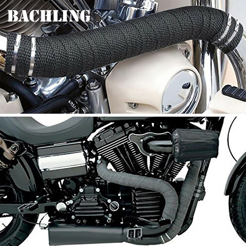 1/2M Motorcycle Exhaust Therma - Exhaust Wrap Titanium recension och pris