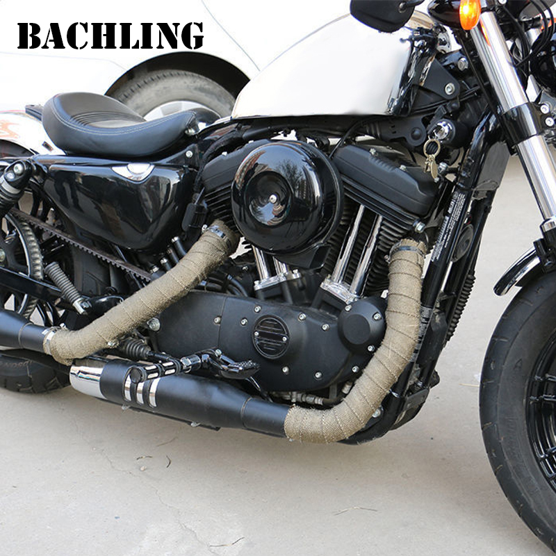 1/2M Motorcycle Exhaust Therma - Exhaust Wrap Titanium recension och pris
