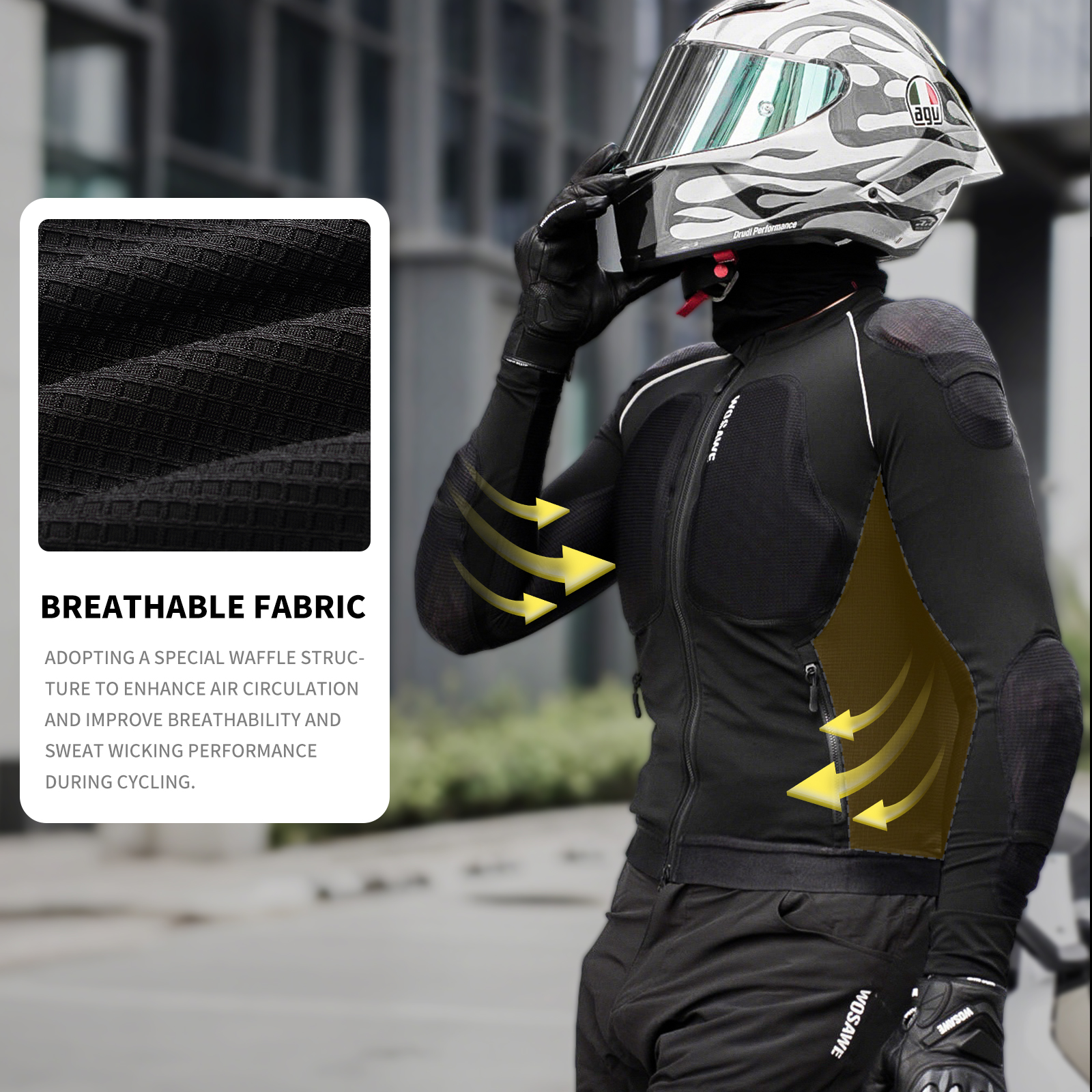 WOSAWE Men Motorcycle Protecti - Gearx Motorcycle Jacket recension och pris
