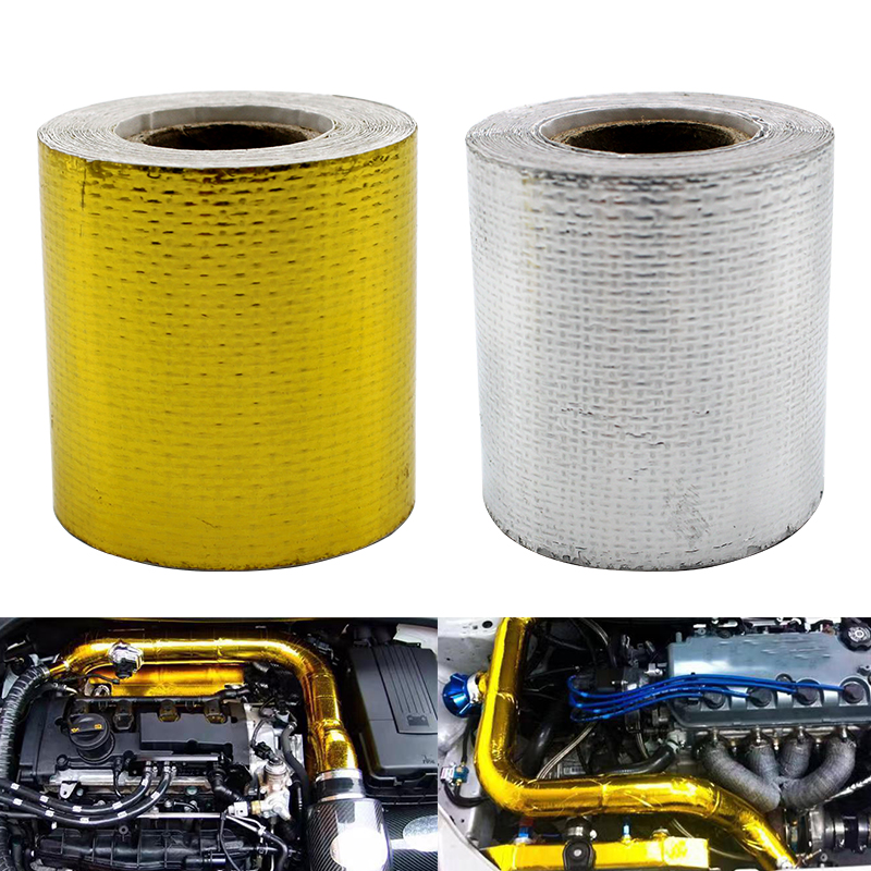 1m 5m 10m Gold Car Motorcycle  - Exhaust Wrap Titanium recension och pris