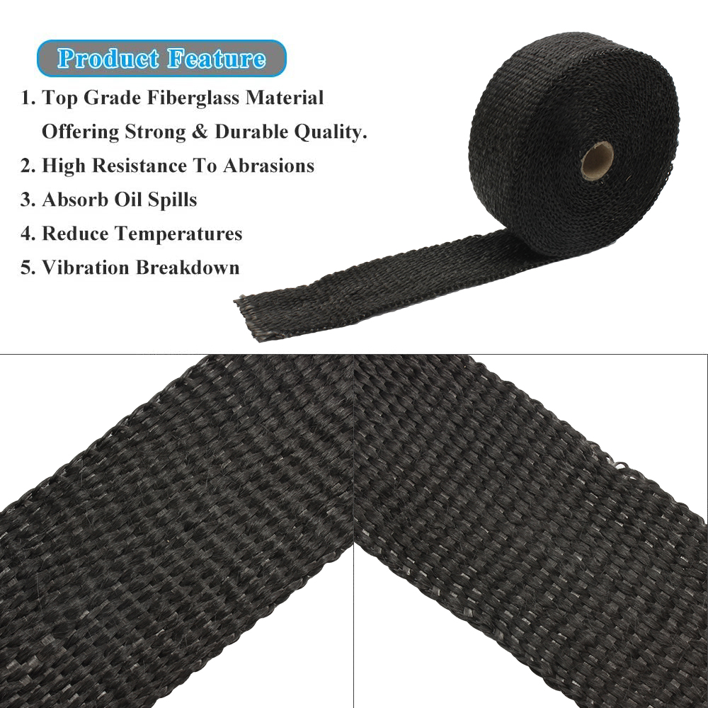 Enduro Exhaust Thermal Band Mo - Exhaust Wrap Titanium recension och pris