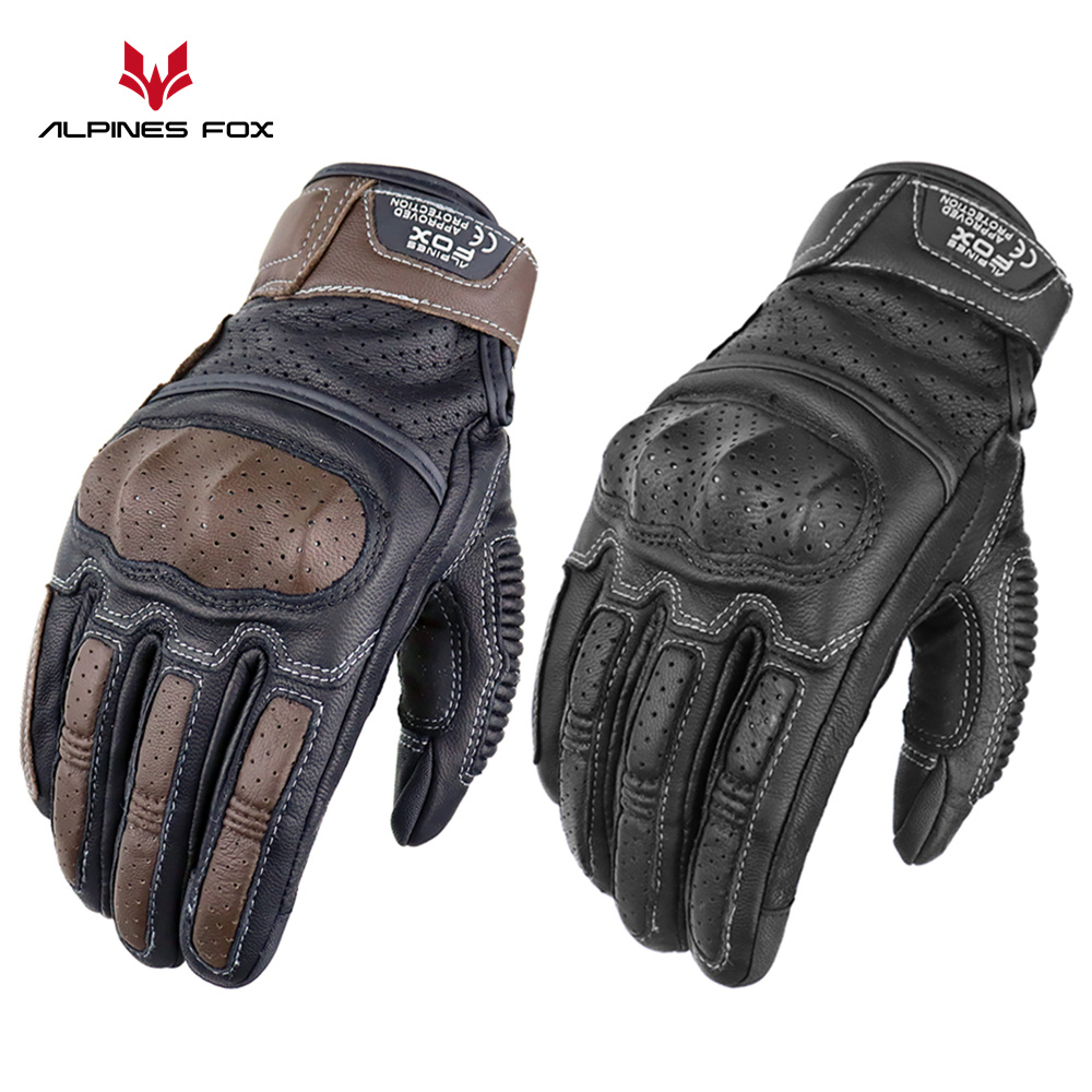 Vintage Motorcycle Gloves Genu - Motorcycle Gear Alpine recension och pris