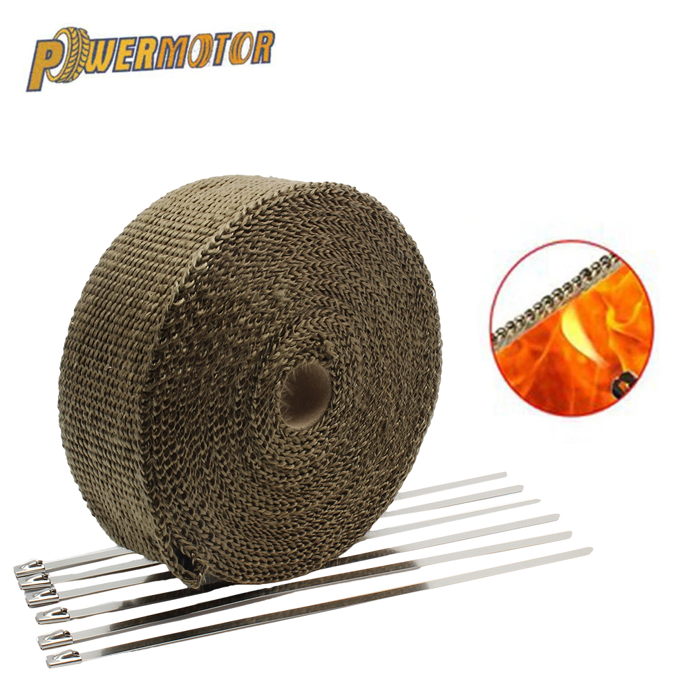 Motorcycle Exhaust Heat Shield - Exhaust Wrap Titanium recension och pris