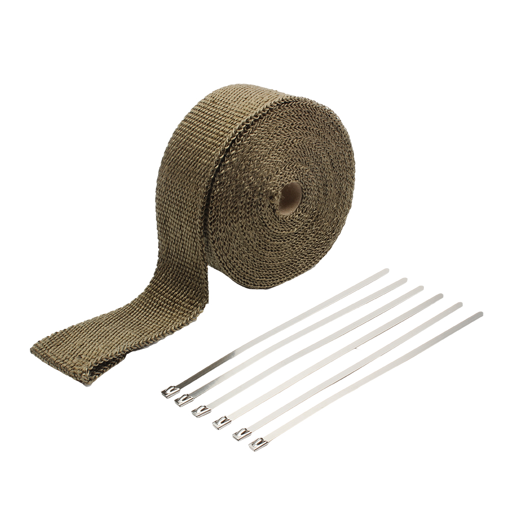 Motorcycle Exhaust Heat Shield - Exhaust Wrap Titanium recension och pris