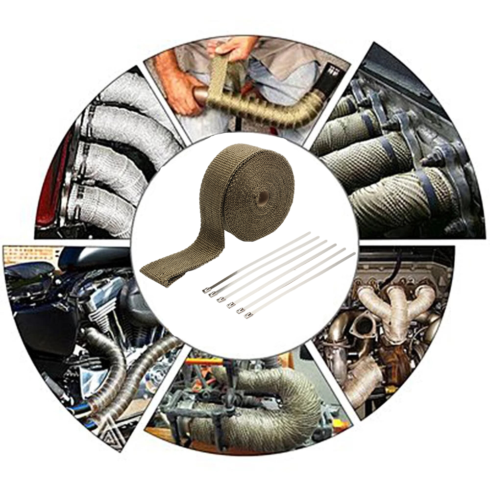 Motorcycle Exhaust Heat Shield - Exhaust Wrap Titanium recension och pris