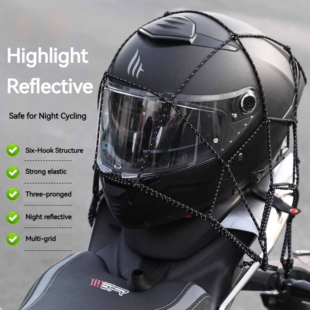 6 Hooks Luggage Net Protective - Motorcycle Gear Wardrobe recension och pris