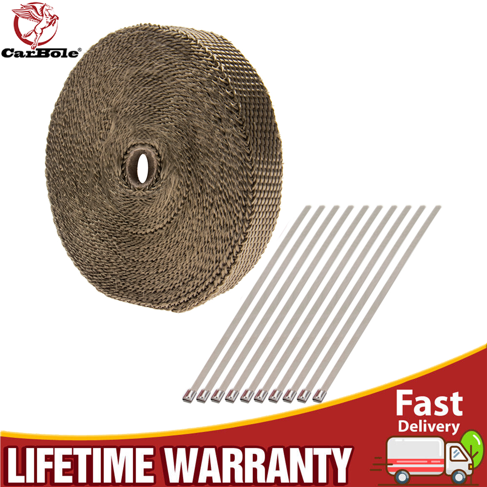 Titanium EXHAUST WRAP Heat Man - Exhaust Wrap Titanium recension och pris