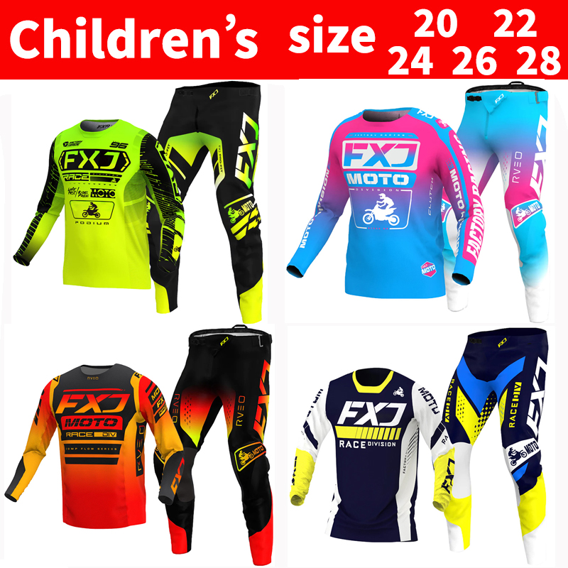 FXJ Motocross Jersey and Pants - Motorcycle Gear Youth recension och pris