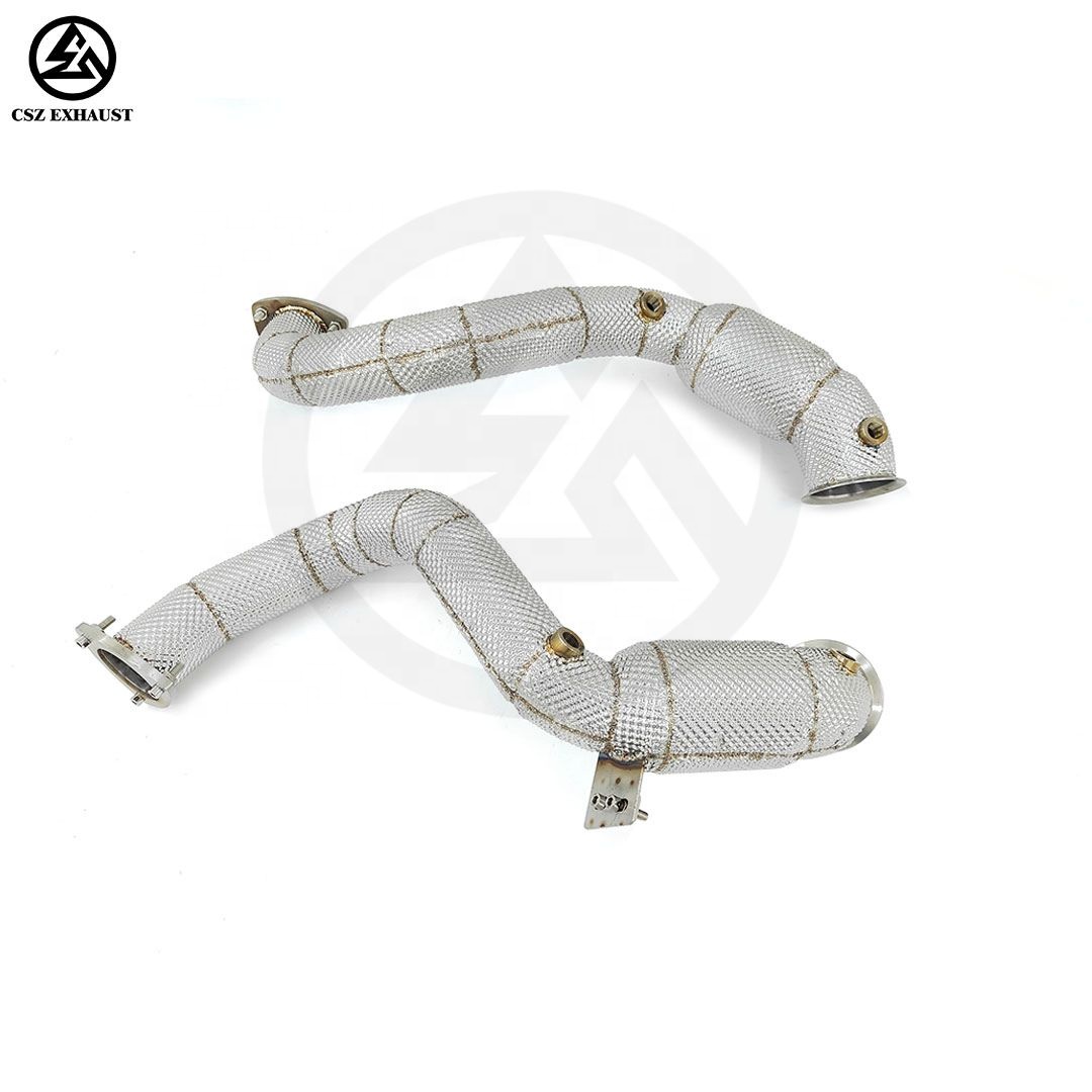 Exhaust Sport Cat Down Pipes f - Exhaust Wrap Titanium recension och pris