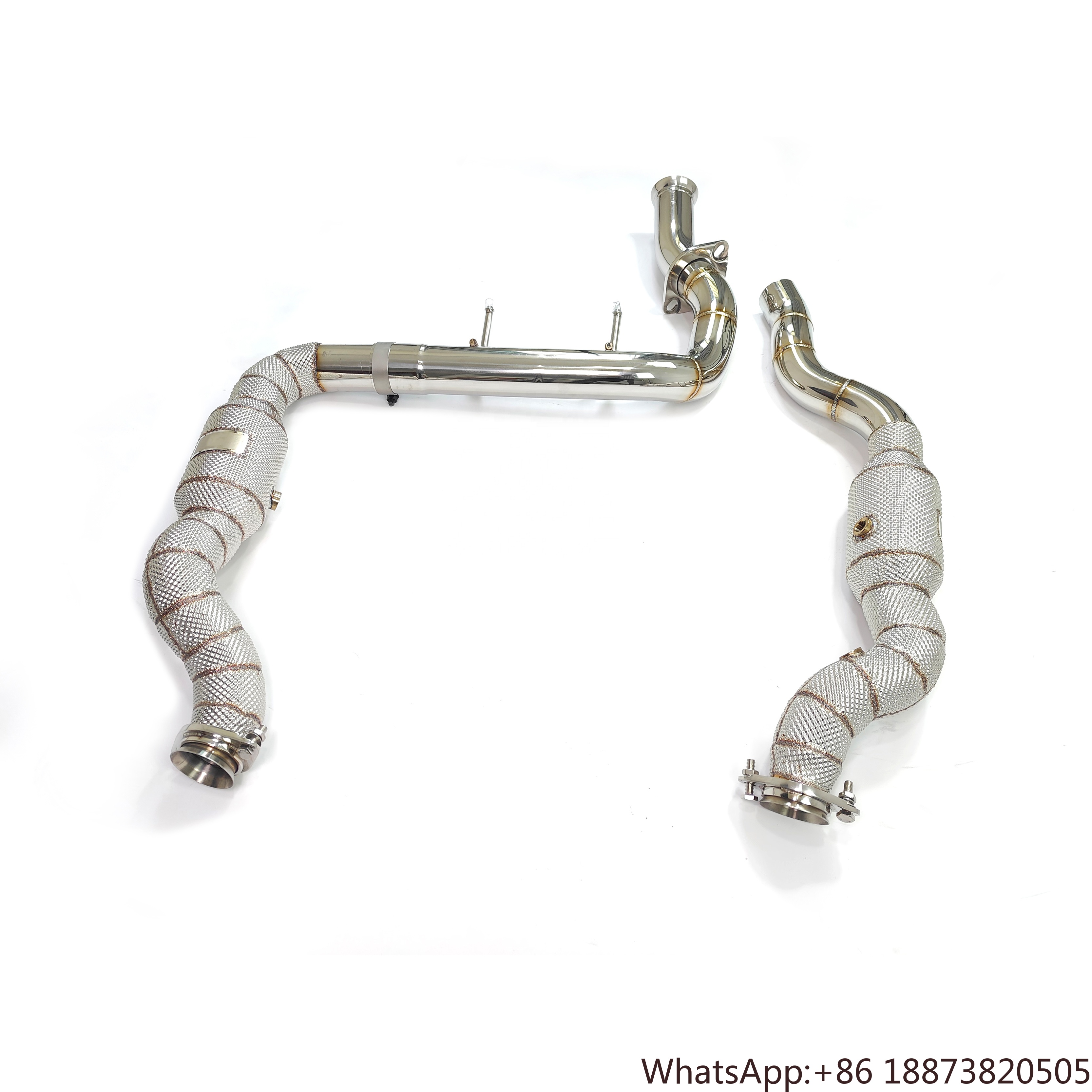 Exhaust 200 Cells Downpipe for - Exhaust Wrap Titanium recension och pris
