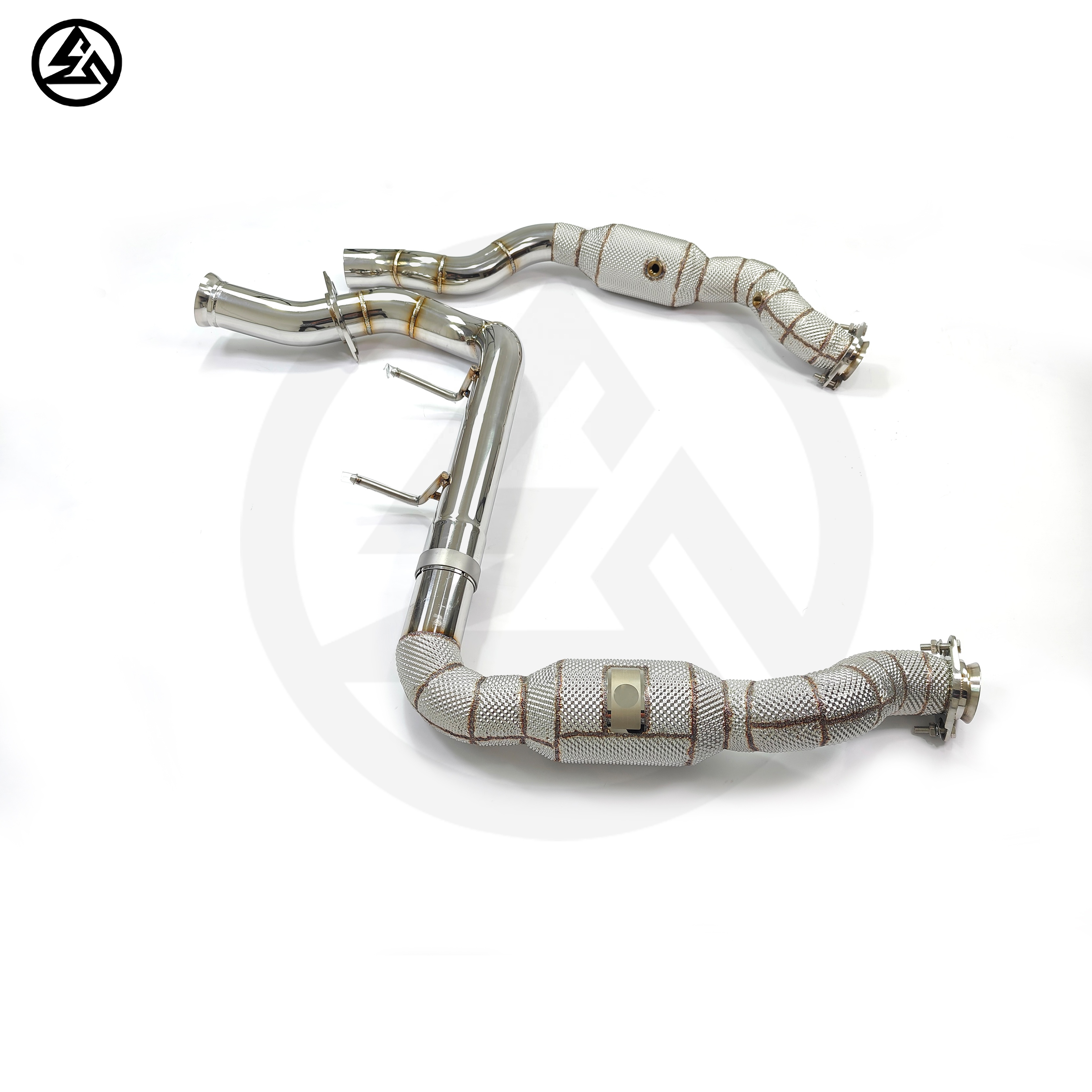 Exhaust 200 Cells Downpipe for - Exhaust Wrap Titanium recension och pris