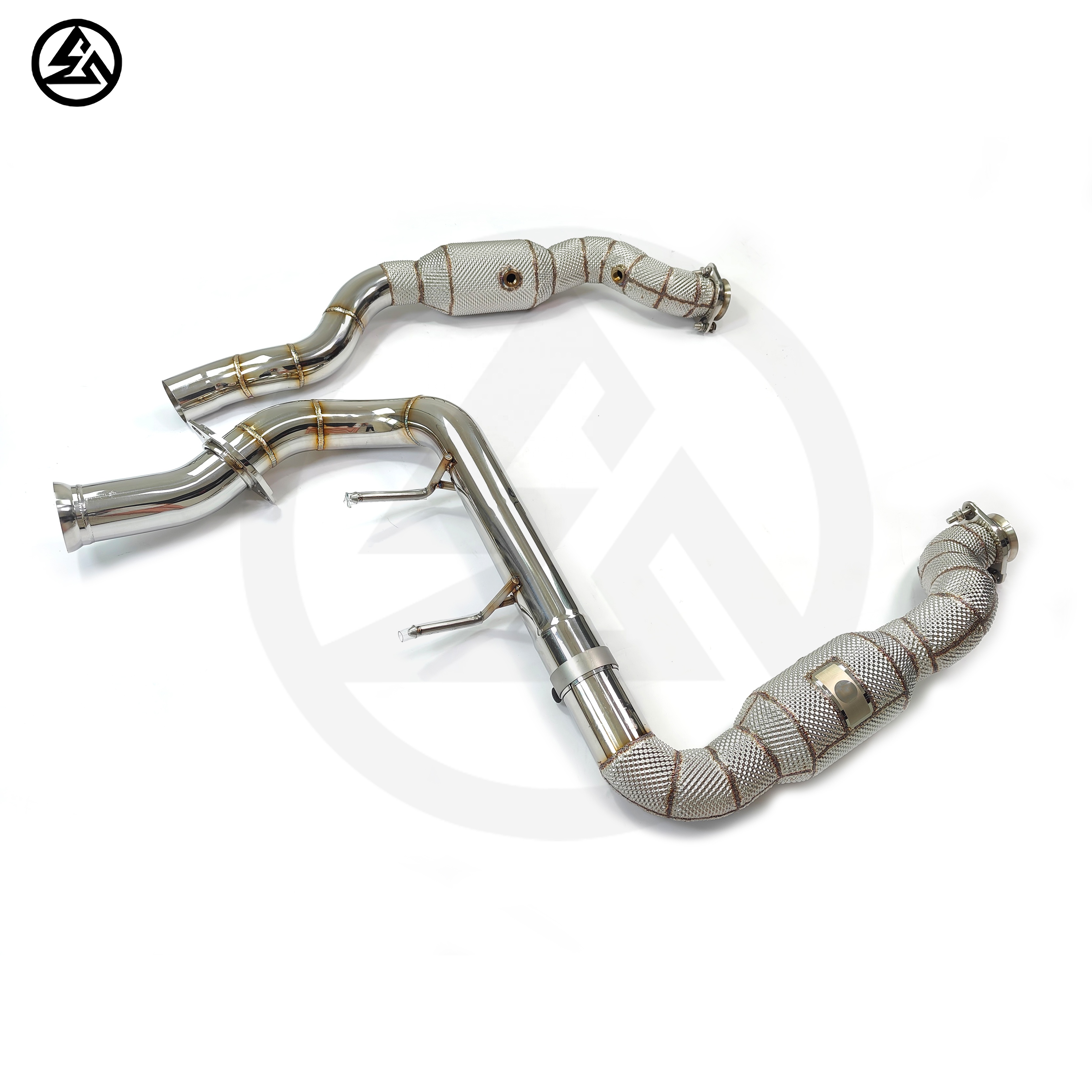 Exhaust 200 Cells Downpipe for - Exhaust Wrap Titanium recension och pris