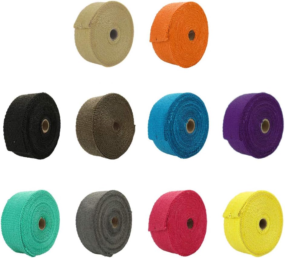 High Quality Fiberglass 1M 5M  - Exhaust Wrap Titanium recension och pris