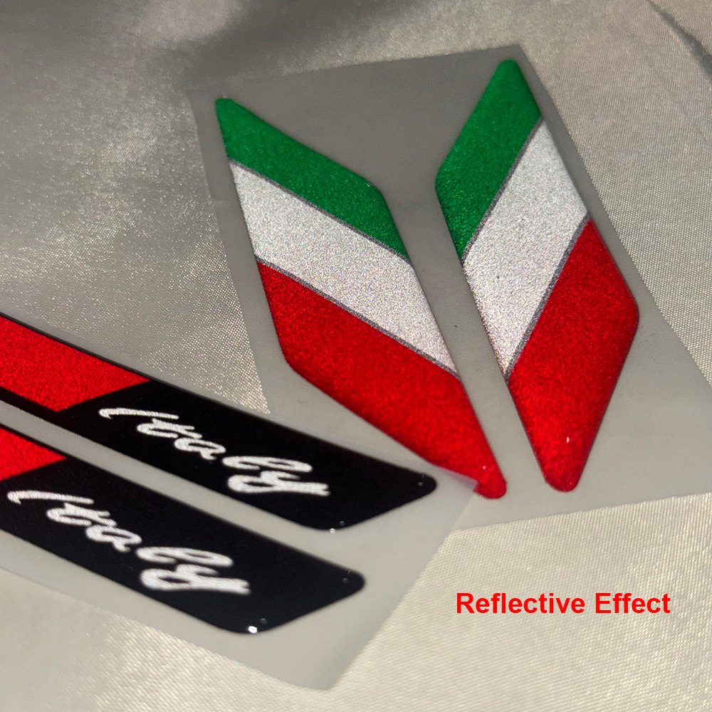 Italy Flag 3D Epoxy Sticker Mo - Motorcycle Gear Hub recension och pris